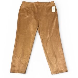 Women’s Tan Pants Size XL Brown Pants Slacks by Allison Daley